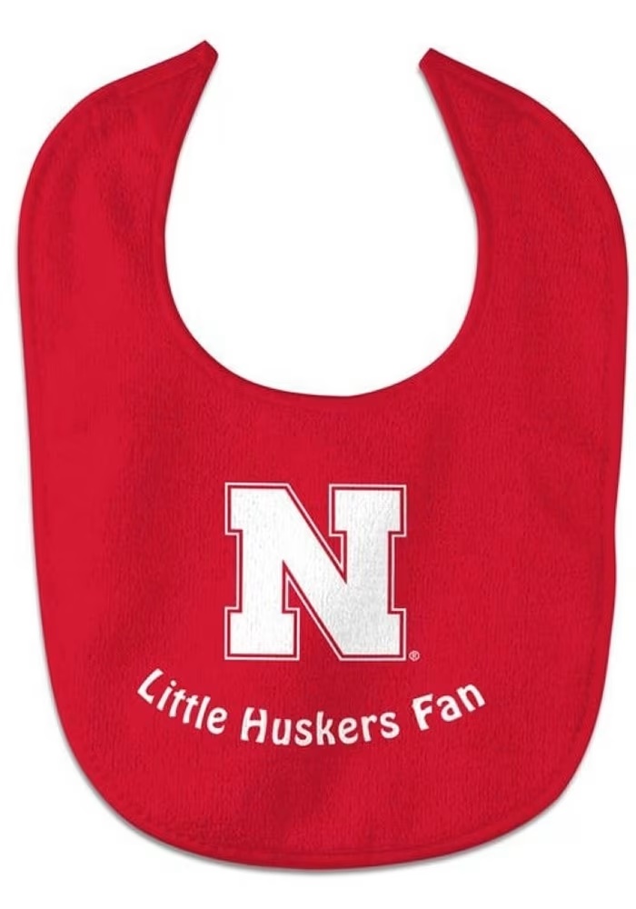 Nebraska Cornhuskers  All Pro Baby Bib - Red