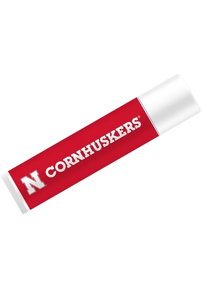 Red Nebraska Cornhuskers Lip Moisturizer w/ Sunscreen Lip Balm