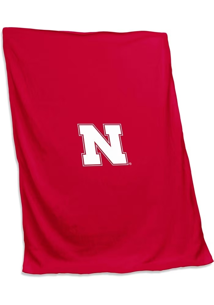 Cornhuskers Red Logo Brands Screened Sweatshirt Sweatshirt Blanket