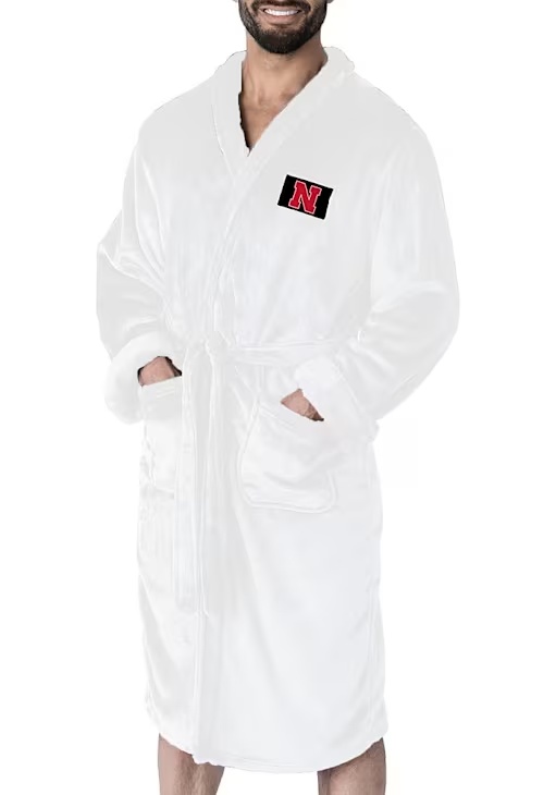 White Nebraska Cornhuskers L/XL Bathrobes