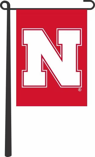 Red Nebraska Cornhuskers 13X18 Inch Style Garden Flag