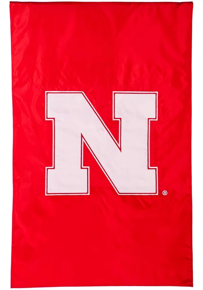 Red Nebraska Cornhuskers Logo Banner