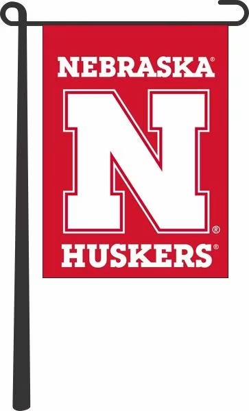 Red Nebraska Cornhuskers 13X18 Inch Design Garden Flag