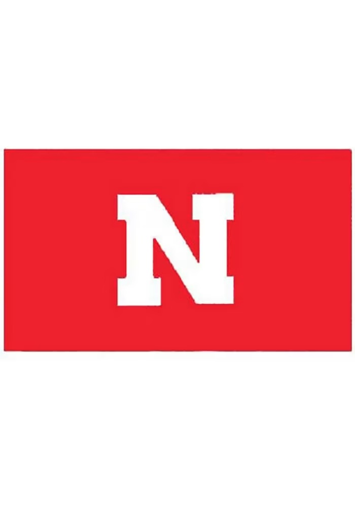 Red Nebraska Cornhuskers 3x5 Red Grommet Silk Screen Grommet Flag