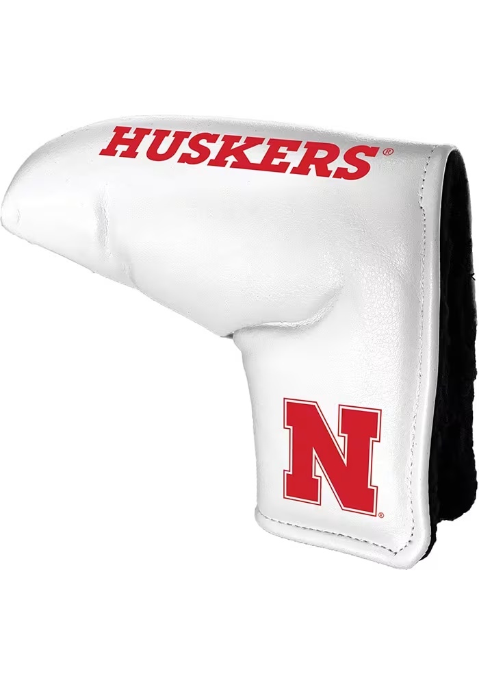 White Nebraska Cornhuskers Tour Blade Putter Cover