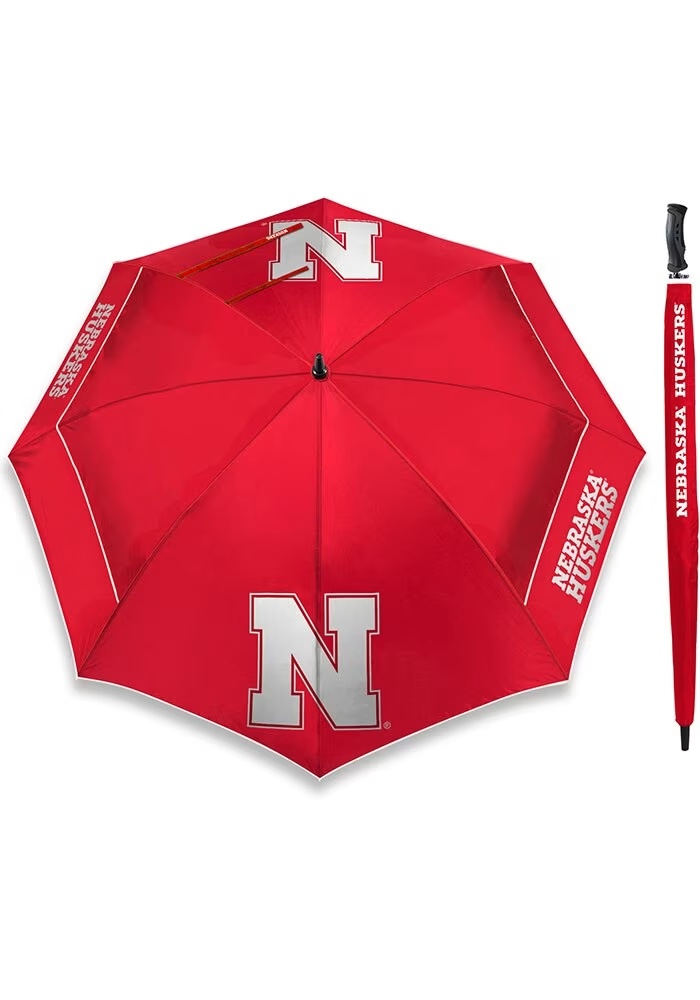 Red Nebraska Cornhuskers 62 Inch Golf Umbrella