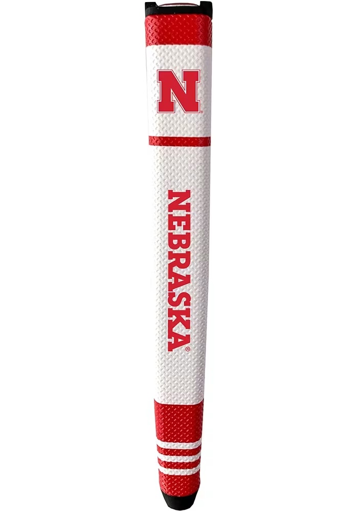 White Nebraska Cornhuskers Grip Stripe Putter Cover