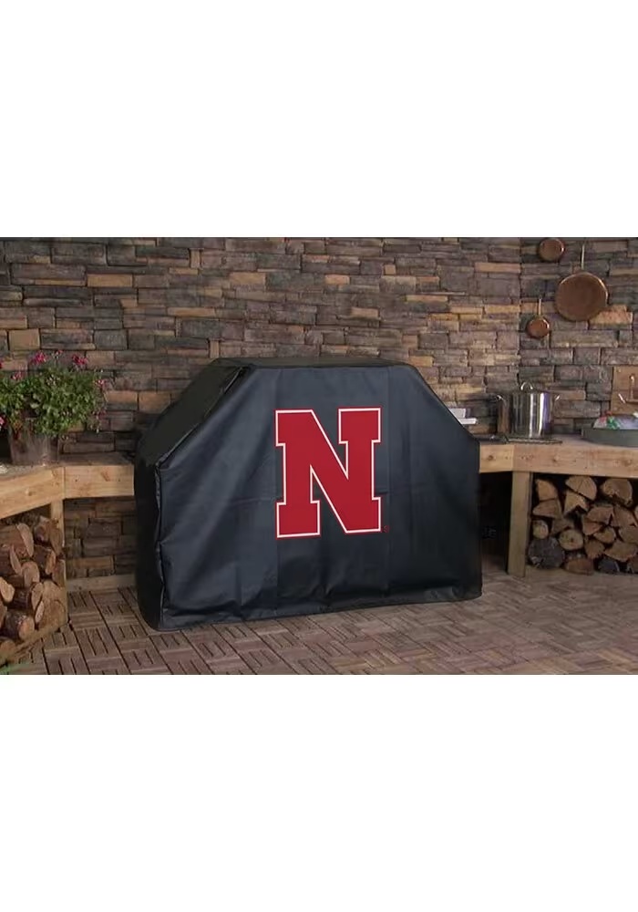 Black Nebraska Cornhuskers Grill Cover Grill Cover