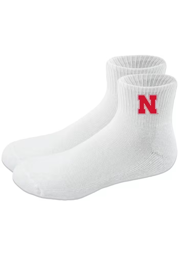 Nebraska Cornhuskers Youth Quarter Socks -