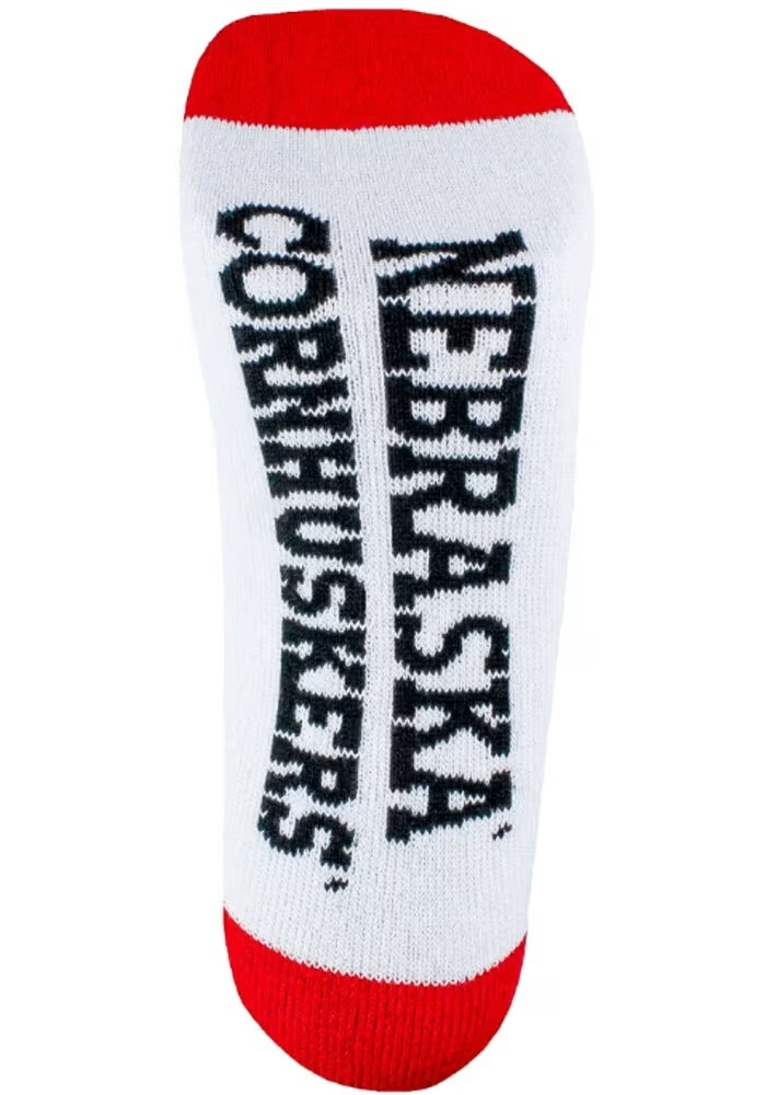 Team Color Nebraska Cornhuskers Mens No Show Socks - Red