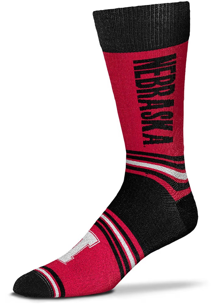 Go Team Nebraska Cornhuskers Mens Dress Socks - Red