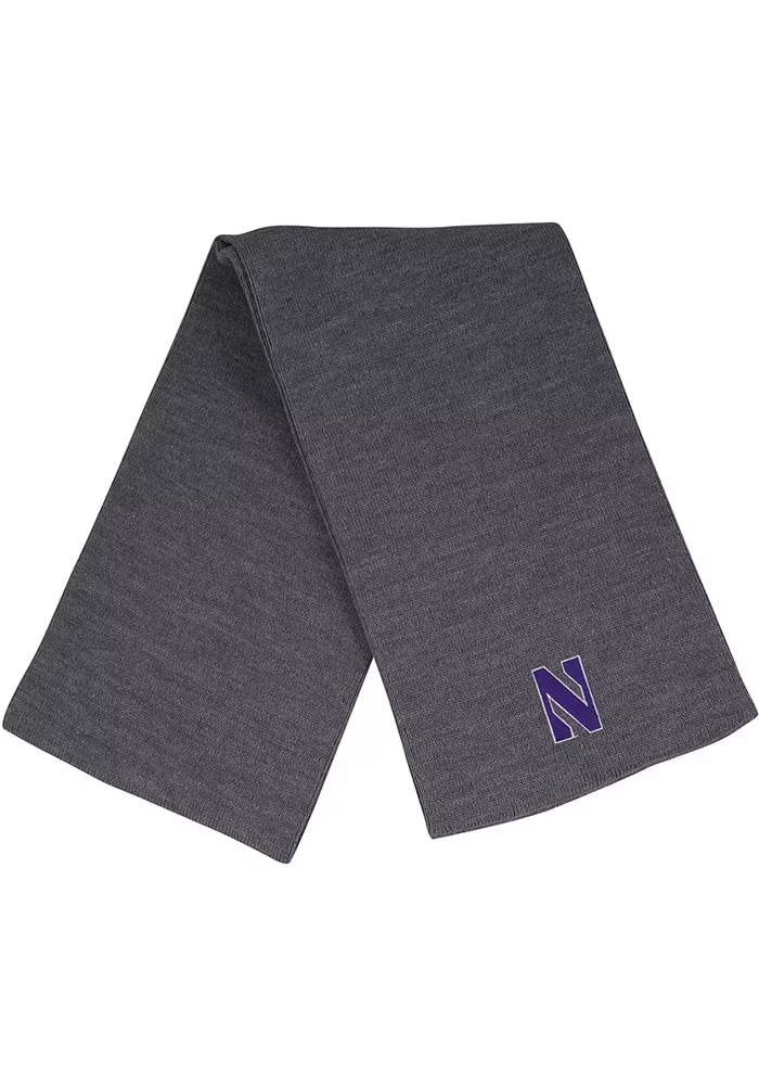 Northwestern Wildcats LogoFit Frosty Mens Scarf - Dark Grey