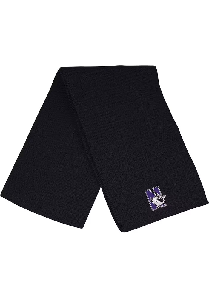 Northwestern Wildcats LogoFit Frosty Mens Scarf - Black