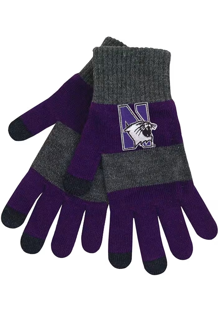 Northwestern Wildcats LogoFit Trixie Womens Gloves - Dark Grey