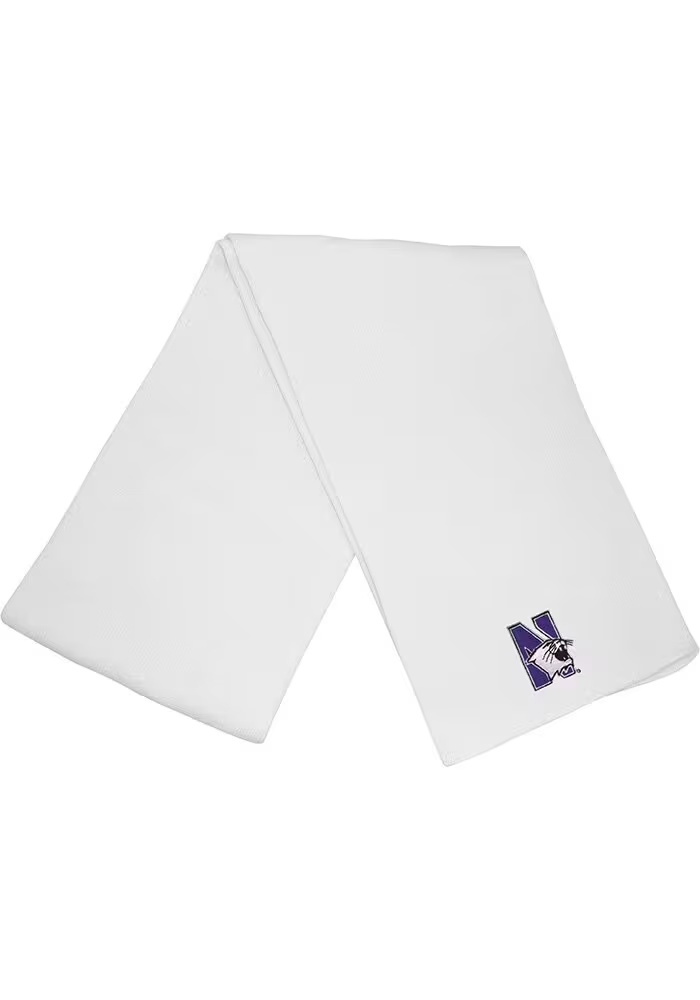 Northwestern Wildcats LogoFit Frosty Mens Scarf - White