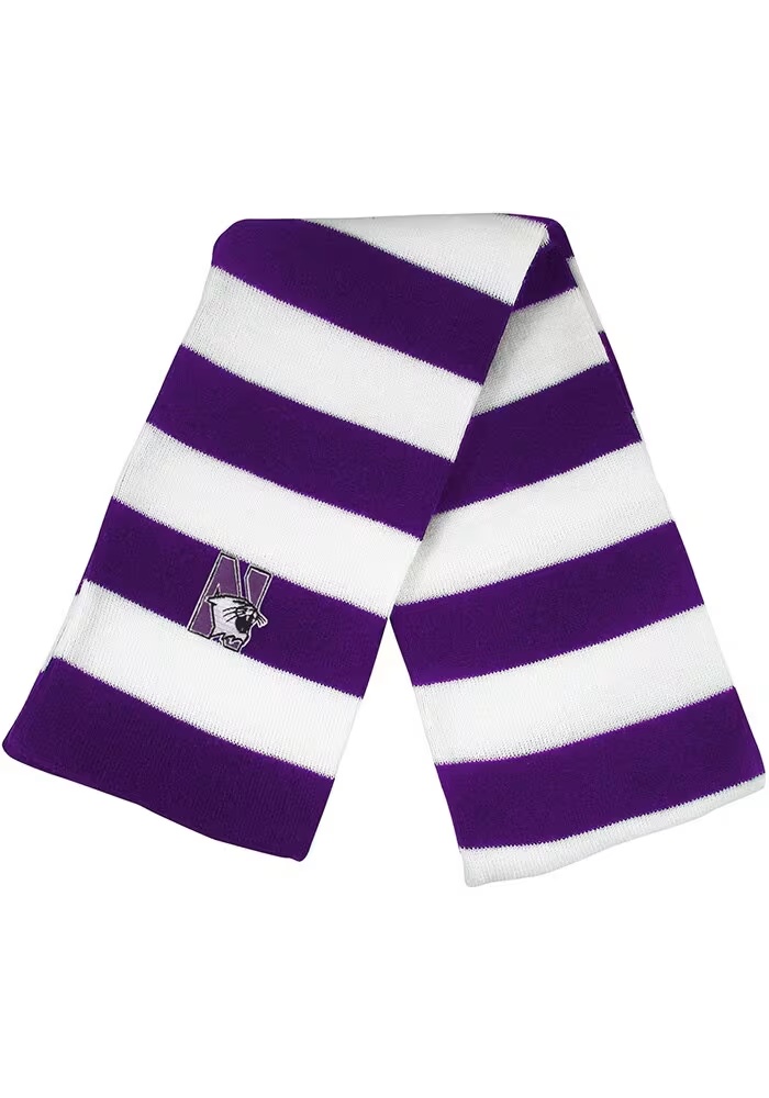 Northwestern Wildcats LogoFit Niagara Mens Scarf - White