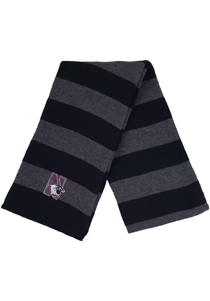 Northwestern Wildcats LogoFit Niagara Mens Scarf - Black
