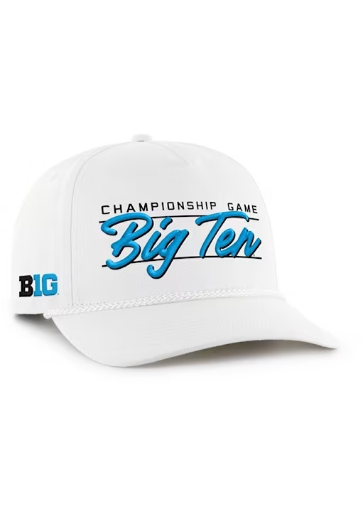 47 White Big Ten Big Ten Rope Hitch Adjustable Hat