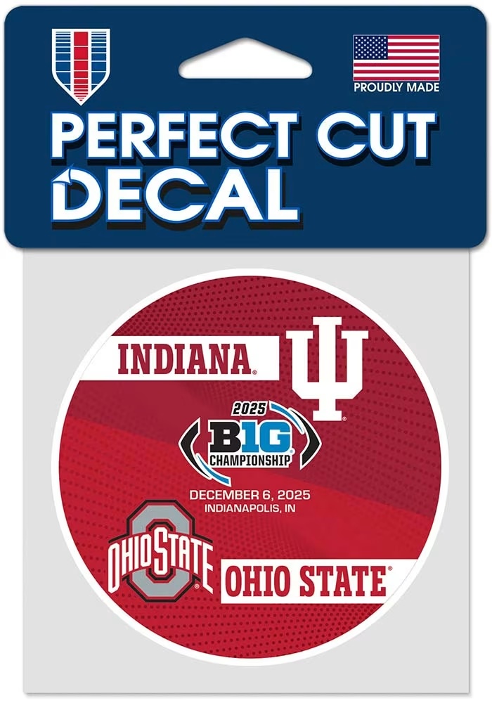 Big Ten White  2025 Football Championship  Dueling Matchup 4x4 Decal