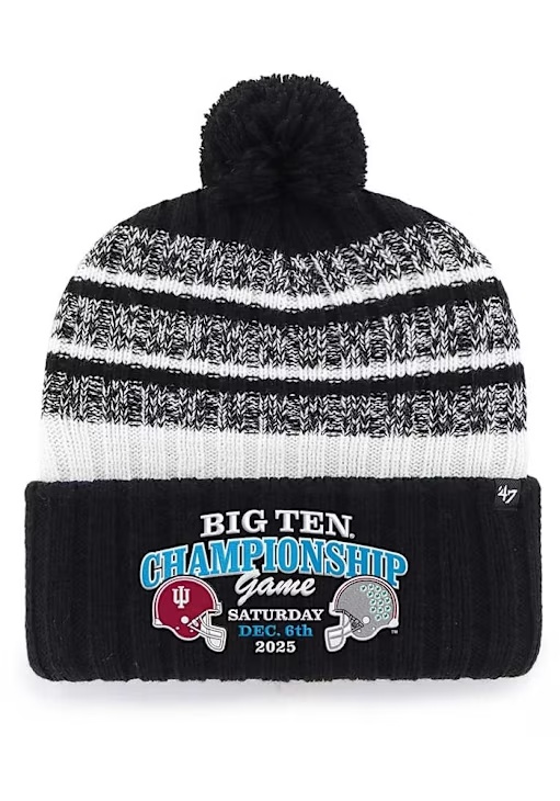 Big Ten 47 Big 10 Conference Dueling Tavern Cuff Mens Knit Hat - Black