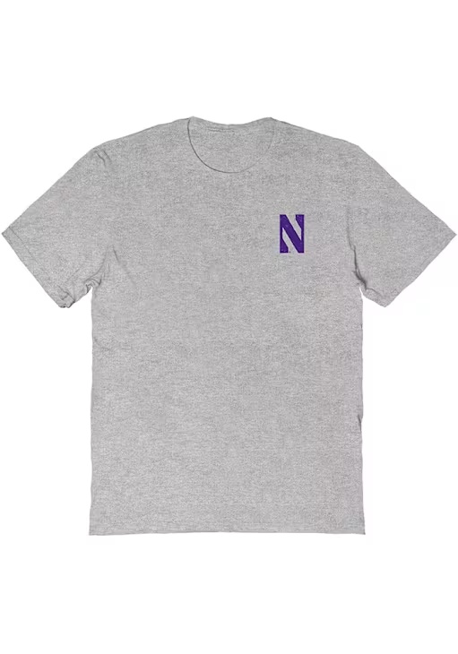 Northwestern Wildcats Grey Vive La Fete Impressions Short Sleeve T-Shirt