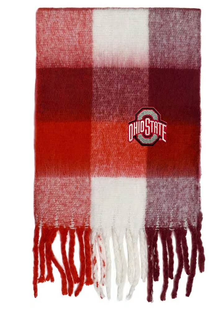 Super Soft Ohio State Buckeyes Womens Scarf - Red
