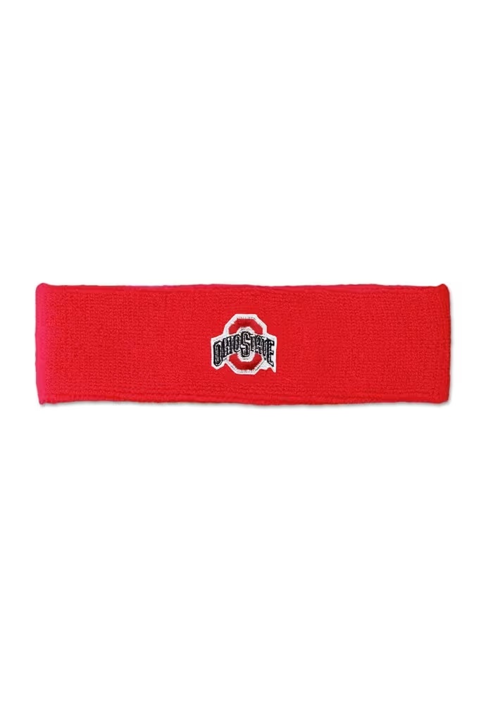 2 Inch Ohio State Buckeyes Mens Headband - Red