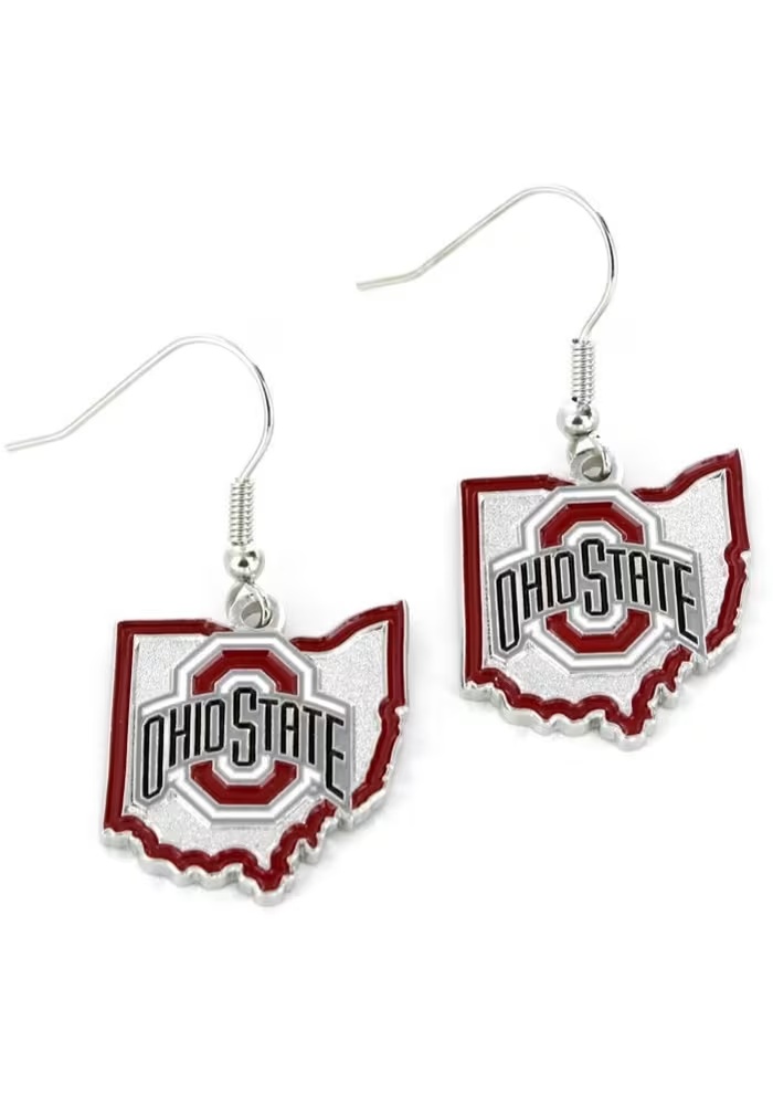 State Design Ohio State Buckeyes Womens Earrings - Silver
