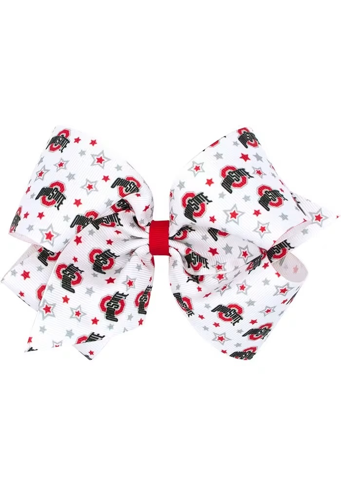 King Team Logo Ohio State Buckeyes Kids Hair Barrette - Red