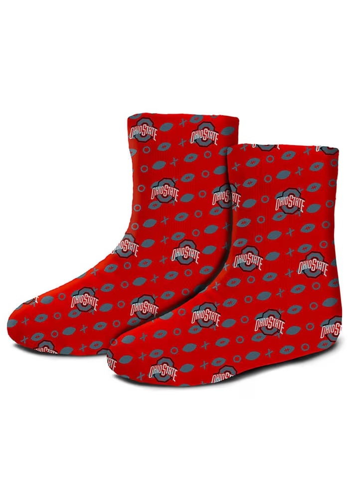 Playboard Ohio State Buckeyes Baby Quarter Socks - Red