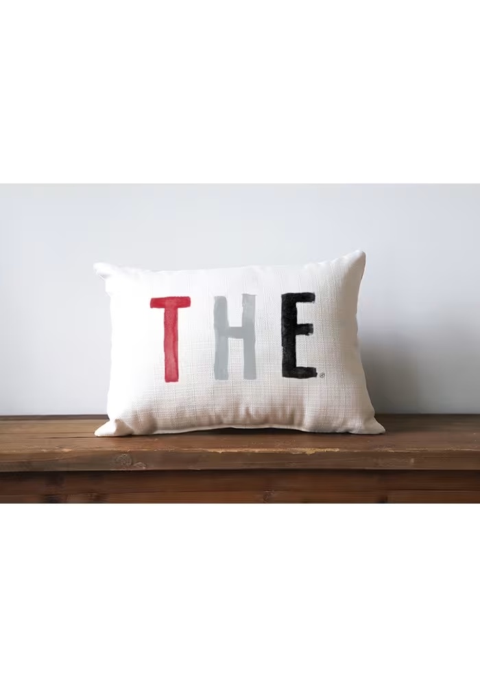Red Buckeyes Slogan Throw Pillow Throw Pillow