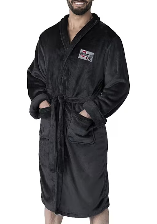 Black Ohio State Buckeyes L/XL Bathrobes