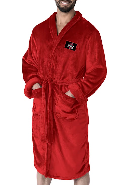 Red Ohio State Buckeyes L/XL Bathrobes