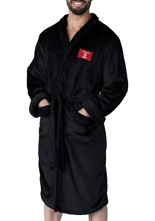 Black Ohio State Buckeyes Dad Silk Touch Bathrobes