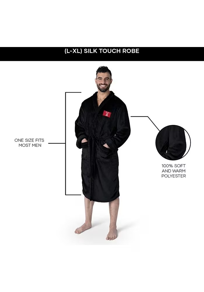 Black Ohio State Buckeyes Dad Silk Touch Bathrobes