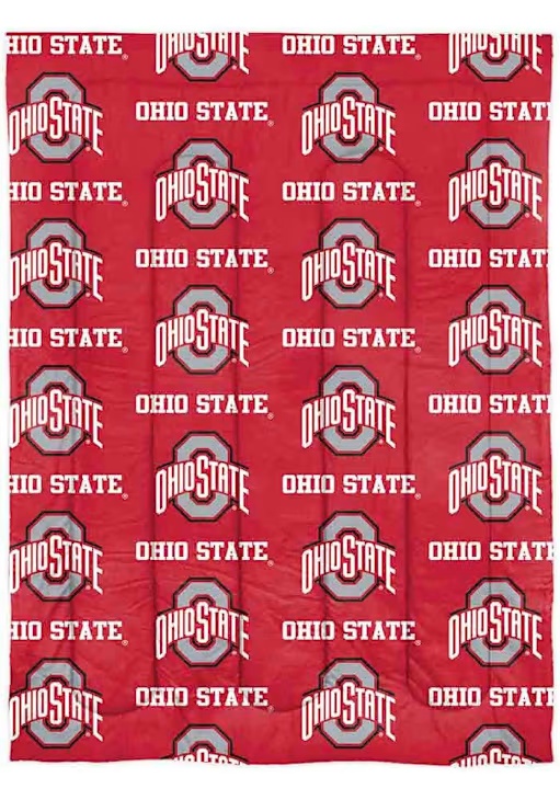 Red Ohio State Buckeyes Twin Bed in a Bag Bedding