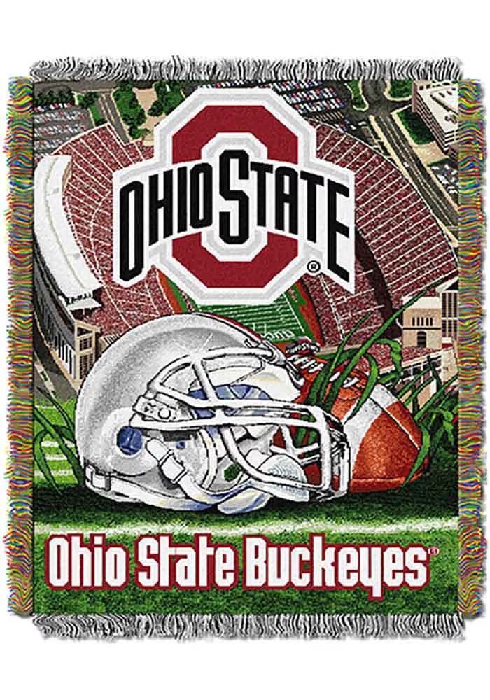 Red Ohio State Buckeyes 48x60 Home Field Advantage Tapestry Blanket