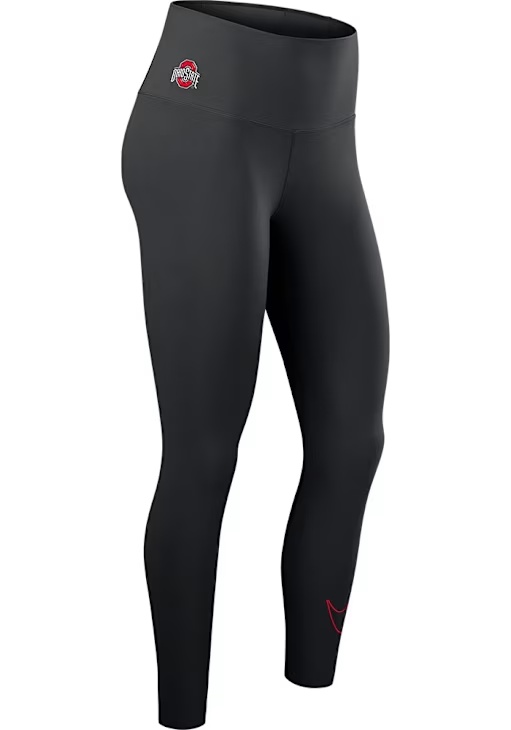 Womens Ohio State Buckeyes Black Nike 7/8 Pants