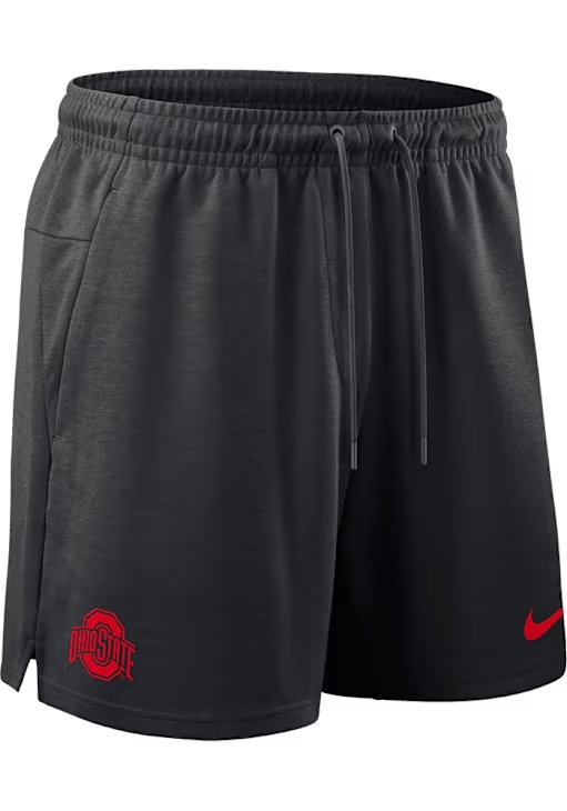 Mens Ohio State Buckeyes Black Nike Dri-Fit Shorts
