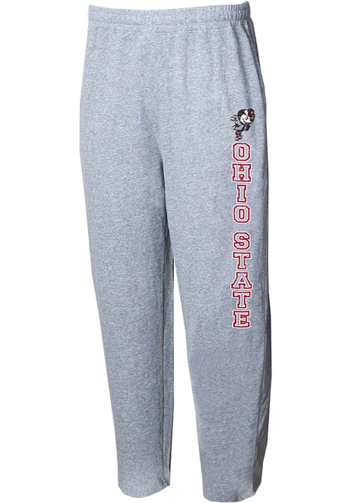 Mens Ohio State Buckeyes Grey Concepts Sport Mainstream Fashion Sweatpants