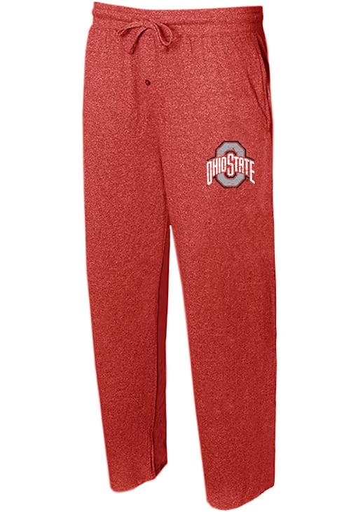 Mens Ohio State Buckeyes Red Concepts Sport Quest Fashion Sweatpants