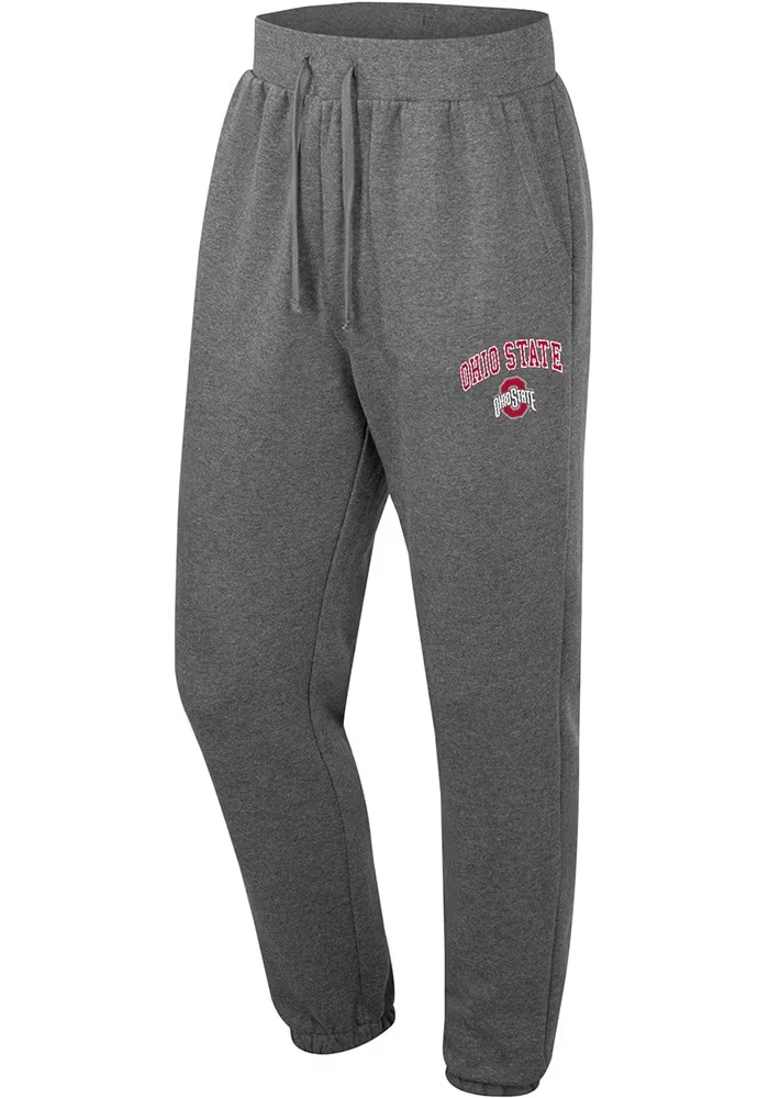 Mens Ohio State Buckeyes Charcoal Colosseum Hurts Sweatpants