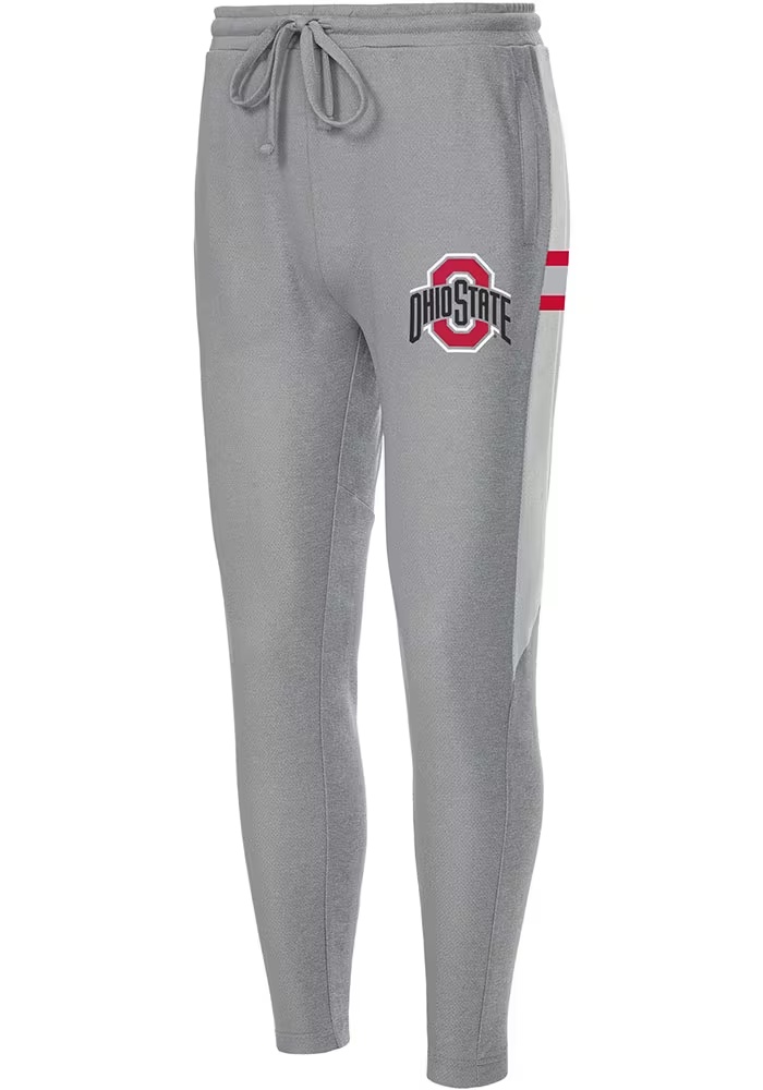 Mens Ohio State Buckeyes Grey Concepts Sport Stature Pants
