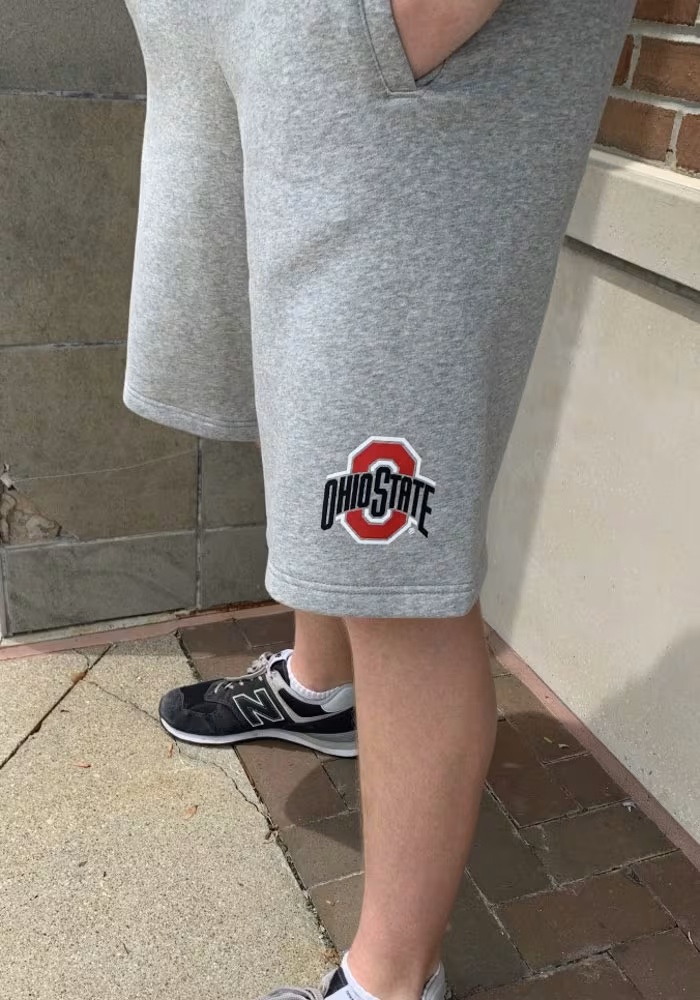 Mens Ohio State Buckeyes Grey Nike Club Fleece Shorts