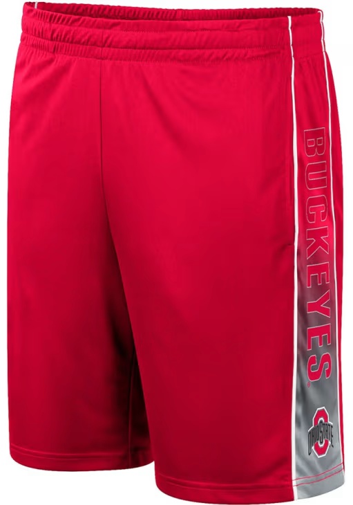 Mens Ohio State Buckeyes Red Colosseum Lazarus Shorts
