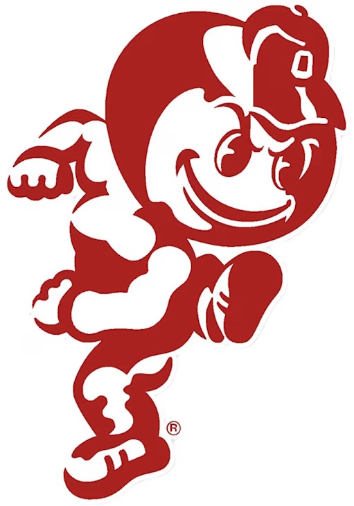 Red Ohio State Buckeyes Mascot Decal