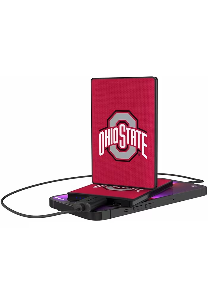 Red Ohio State Buckeyes 2500 MAH Phone Charger