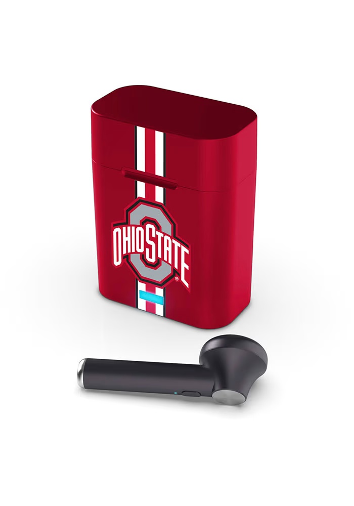 Red Ohio State Buckeyes True Wireless V3 Ear Buds