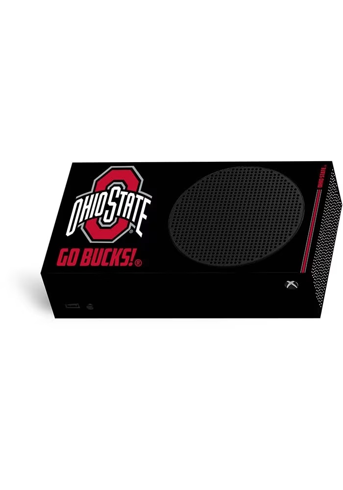 Black Ohio State Buckeyes Xbox S Vinyl Wrap Computer Accessory