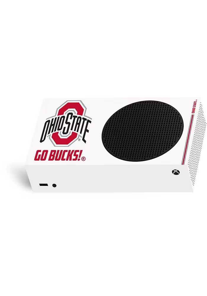 White Ohio State Buckeyes Xbox S Vinyl Wrap Computer Accessory